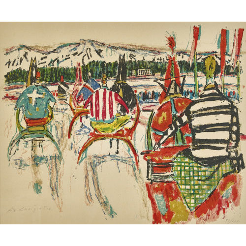 ALOIS CARIGIET : Polospieler (DOBIASCHOFSKY AUKTIONEN AG)