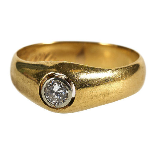 SOLITAIRE-RING : (DOBIASCHOFSKY AUKTIONEN AG)