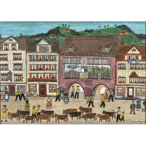 VERENA BROGER : 'Hauptgasse Appenzell '�berefahre'' (DOBIASCHOFSKY AUKTIONEN AG)