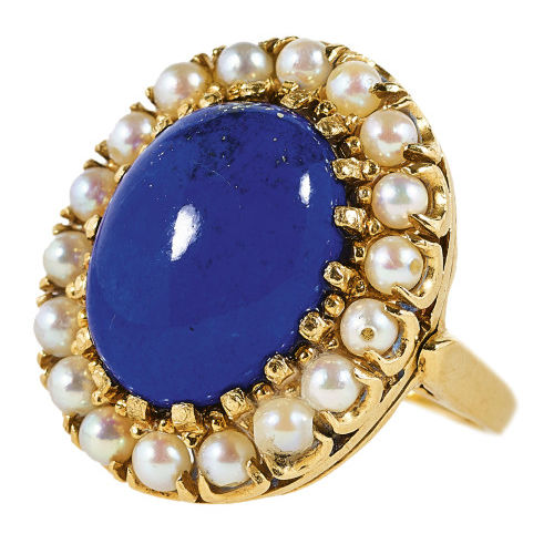 LAPISLAZULI-RING : (DOBIASCHOFSKY AUKTIONEN AG)