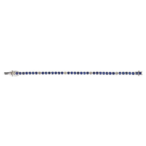 SAPHIR-BRILLANT-BRACELET : (DOBIASCHOFSKY AUKTIONEN AG)