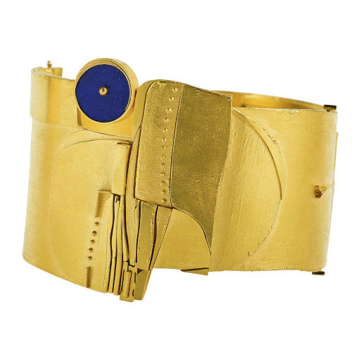 LAPISLAZULI-GOLD-ARMREIF : Othmar Zschaler, Bern (DOBIASCHOFSKY AUKTIONEN AG)
