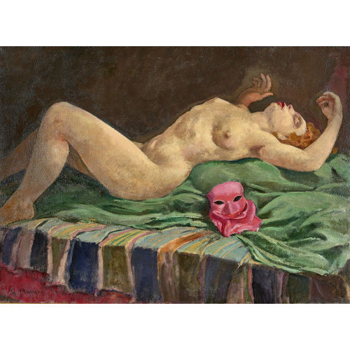 GUSTAVE (EIGTL. BARRAUD FRAN�OIS : 'D�masqu�e' (DOBIASCHOFSKY AUKTIONEN AG)