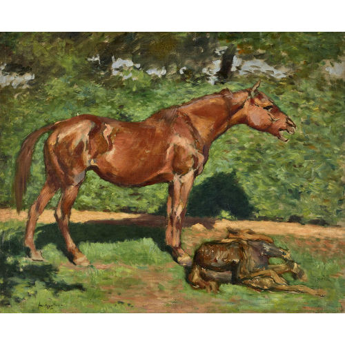 LOUIS ANQU�TIN : 'Jument et son poulain' (DOBIASCHOFSKY AUKTIONEN AG)