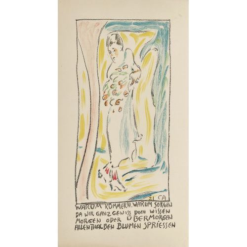 CUNO AMIET : 'Frau mit Blumen' (DOBIASCHOFSKY AUKTIONEN AG)