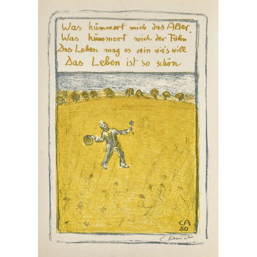 CUNO AMIET : 'Fr�hlicher Wanderer' (DOBIASCHOFSKY AUKTIONEN AG)