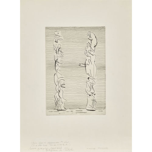 HENRY MOORE : 'Two Tall Figures: Man and Woman' (DOBIASCHOFSKY AUKTIONEN AG)