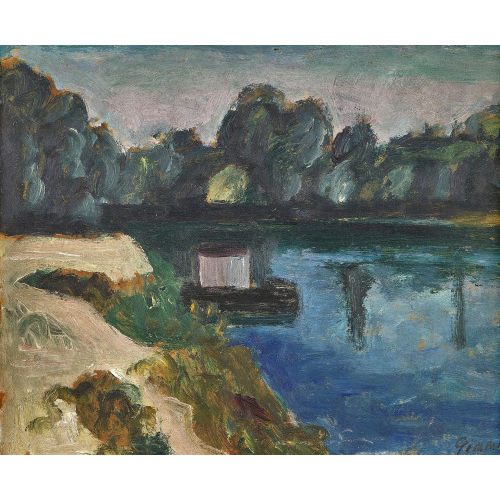 WILHELM GIMMI : Uferlandschaft (DOBIASCHOFSKY AUKTIONEN AG)