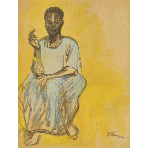 TH�OPHILE-ALEXANDRE STEINLEN : Sitzende Massaida (DOBIASCHOFSKY AUKTIONEN AG)