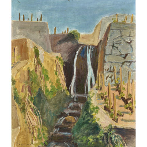 WILHELM GIMMI : 'Cascade dans les vignes' (DOBIASCHOFSKY AUKTIONEN AG)