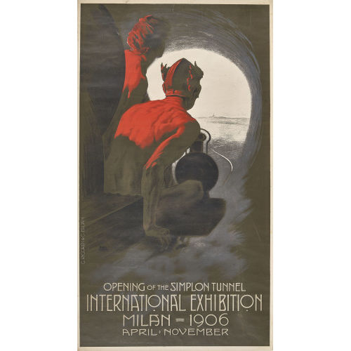 LEOPOLDO METLICOVITZ : 'Opening of the Simplon Tunnel' (DOBIASCHOFSKY AUKTIONEN AG)