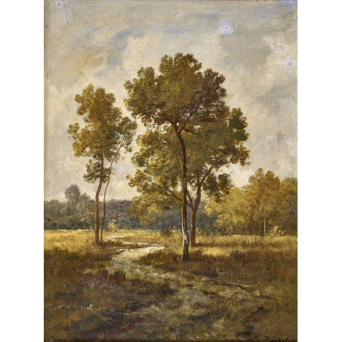 L�ON RICHET : Bachlandschaft mit B�umen (DOBIASCHOFSKY AUKTIONEN AG)
