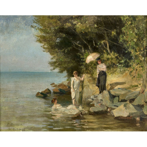 AUGUSTE FR�D�RIC DUFAUX : Les baigneuses (DOBIASCHOFSKY AUKTIONEN AG)