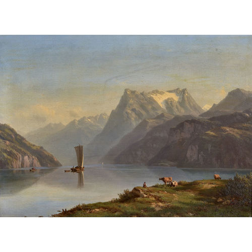 JEAN PHILIPPE GEORGE-JULLIARD : Vierwaldst�ttersee mit Urirotstock (DOBIASCHOFSKY AUKTIONEN AG)