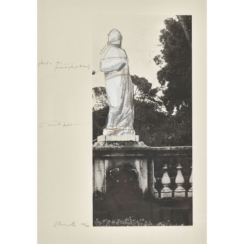 CHRISTO UND JEANNE-CLAUDE) CHRISTO & JEANNE-CLAUDE (JAVACHEFF : 'Wrapped Venus, Project for Villa Borghese' (DOBIASCHOFSKY AUKTIONEN AG)