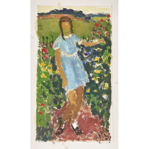 CUNO AMIET : M�dchen im Blumengarten (DOBIASCHOFSKY AUKTIONEN AG)