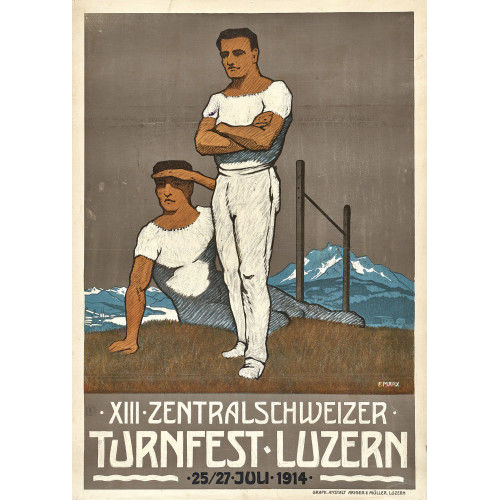 F. MARX : 'XIII. Zentralschweizer Turnfest Luzern 1914' (DOBIASCHOFSKY AUKTIONEN AG)