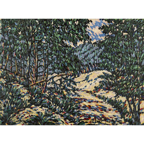 20. JH. DEUTSCHLAND : Winterlicher Waldweg (DOBIASCHOFSKY AUKTIONEN AG)
