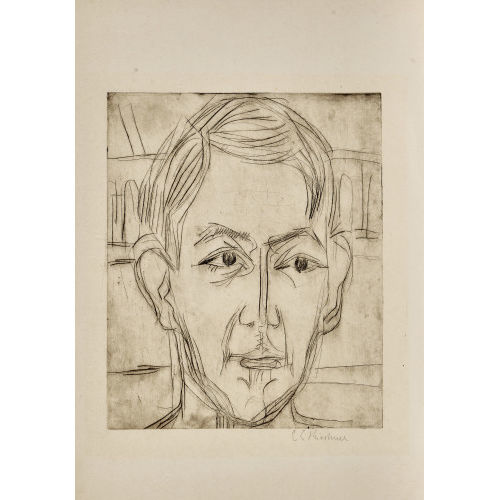 ERNST LUDWIG KIRCHNER : 'Kopf eines jungen Mannes (Dr. Hans B�tow)' (DOBIASCHOFSKY AUKTIONEN AG)