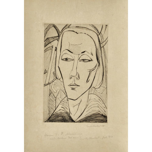 ERICH HECKEL : 'M�dchenkopf' (DOBIASCHOFSKY AUKTIONEN AG)