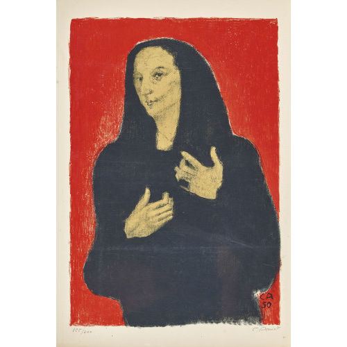 CUNO AMIET : 'Portr�t der Bildhauerin Germaine Richier' (DOBIASCHOFSKY AUKTIONEN AG)