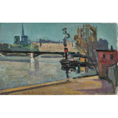 CARLO RINGIER : 'Seine in Paris' (DOBIASCHOFSKY AUKTIONEN AG)