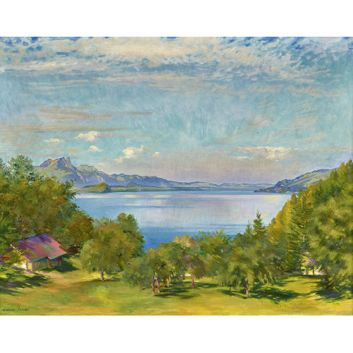 MARCUS JACOBI : Thunersee mit Stockhorn (DOBIASCHOFSKY AUKTIONEN AG)