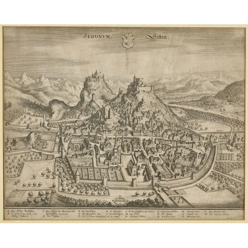 MATTH�US I MERIAN : 'Sedunvm. Sitten' (DOBIASCHOFSKY AUKTIONEN AG)