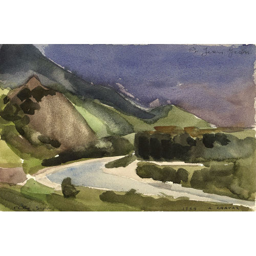 ALBERT CHAVAZ : 'Platta, Sion' (DOBIASCHOFSKY AUKTIONEN AG)