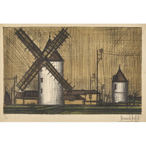 BERNARD BUFFET : Les moulins (DOBIASCHOFSKY AUKTIONEN AG)