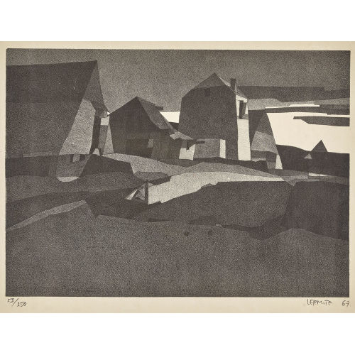 JEAN-PIERRE (EIGTL. SCHMID LERMITE : 'Soleil couchant / B�mont' (DOBIASCHOFSKY AUKTIONEN AG)