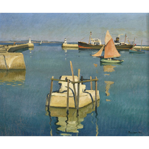 GASTON BALANDE : Le port (DOBIASCHOFSKY AUKTIONEN AG)