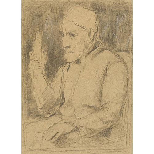 ALBERT ANKER : Grossvater mit Kerze (DOBIASCHOFSKY AUKTIONEN AG)