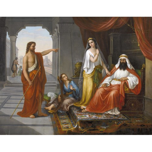 GIOVANNI FATTORI : Die Strafpredigt Johannes des T�ufers vor Herodes (DOBIASCHOFSKY AUKTIONEN AG)