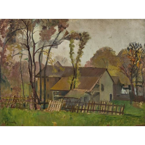 JOHANNES ROBERT SCH�RCH : Herbstliche Dorfpartie (DOBIASCHOFSKY AUKTIONEN AG)