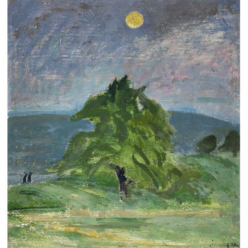ERNST MORGENTHALER : 'Abend in Wollishofen' (DOBIASCHOFSKY AUKTIONEN AG)