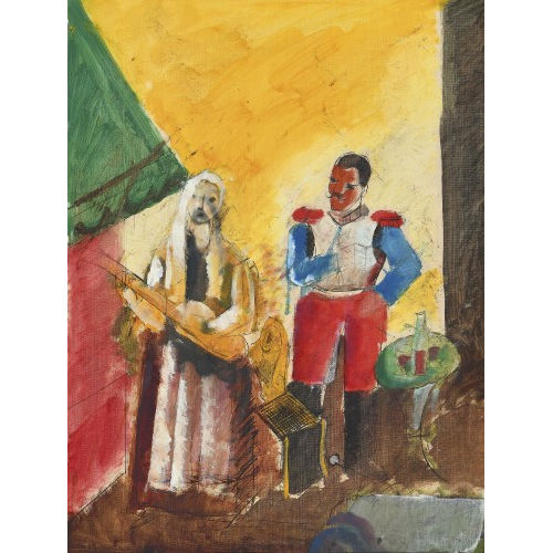 CHARLES GEORGES DUFRESNE : Soldat und Gitarrenspielerin (DOBIASCHOFSKY AUKTIONEN AG)
