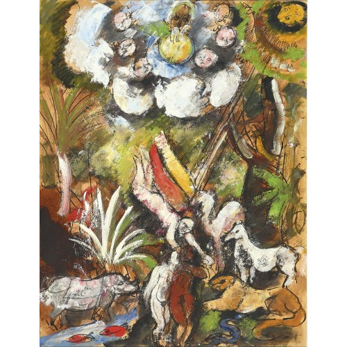 CHARLES GEORGES DUFRESNE : Die Vertreibung aus dem Paradies (DOBIASCHOFSKY AUKTIONEN AG)