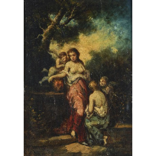 NARCISSE VIRGILE DIAZ DE LA PE�A : 'La V�rit� sortant du puits' (DOBIASCHOFSKY AUKTIONEN AG)
