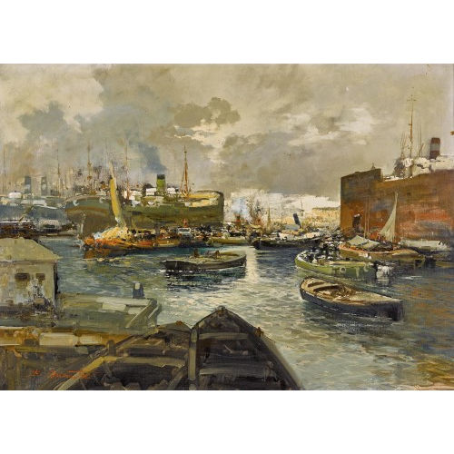 EZELINO BRIANTE : Il porto (DOBIASCHOFSKY AUKTIONEN AG)