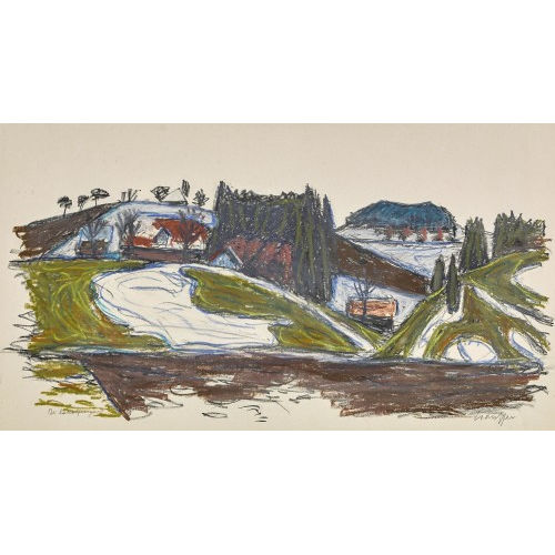 FRED STAUFFER : Schneeschmelze (DOBIASCHOFSKY AUKTIONEN AG)
