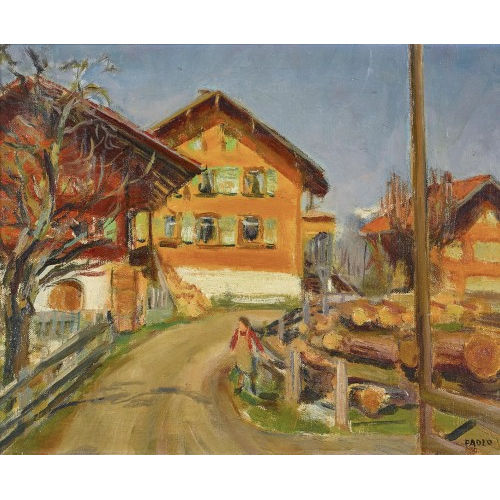 PAUL JAKOB) PAOLO (EIGTL. M�LLER : Dorfpartie (DOBIASCHOFSKY AUKTIONEN AG)