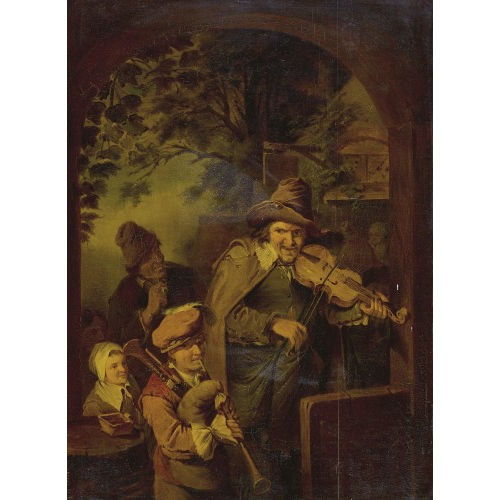 CHRISTIAN WILHELM ERNST (GEN. DIETRICY) DIETRICH : Wandermusikanten (DOBIASCHOFSKY AUKTIONEN AG)