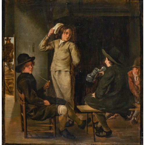 17. JH. HOLLAND : Junge M�nner in der Schenke (DOBIASCHOFSKY AUKTIONEN AG)