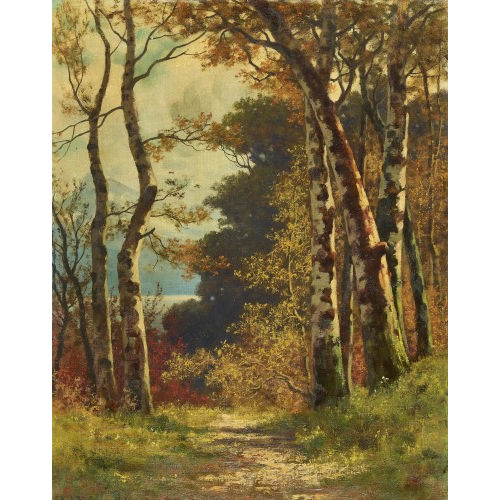 EDUARD PAUL R�DIS�HLI : Herbstlicher Waldweg (DOBIASCHOFSKY AUKTIONEN AG)