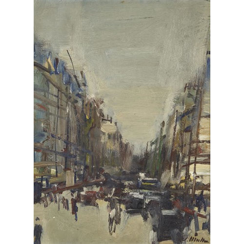 WALTER EMIL M�LLER : Belebte Strasse (DOBIASCHOFSKY AUKTIONEN AG)