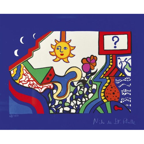 NIKI DE SAINT PHALLE : 'La question' (Le soleil) (DOBIASCHOFSKY AUKTIONEN AG)