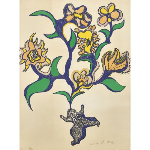 NIKI DE SAINT PHALLE : R�ve ou nana fleurs (DOBIASCHOFSKY AUKTIONEN AG)