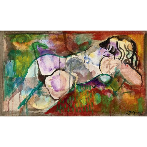 SERGE BRIGNONI : Liegender weiblicher Akt (DOBIASCHOFSKY AUKTIONEN AG)