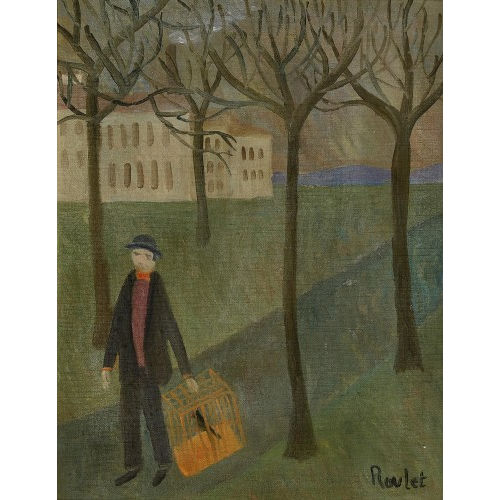 HENRY ROULET : 'L'oiseleur' (DOBIASCHOFSKY AUKTIONEN AG)